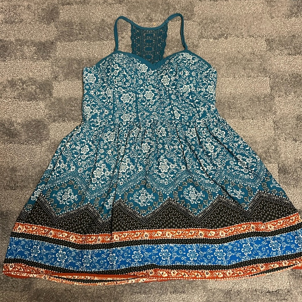 Target Women’s Short Blue Dress With Built In Bra